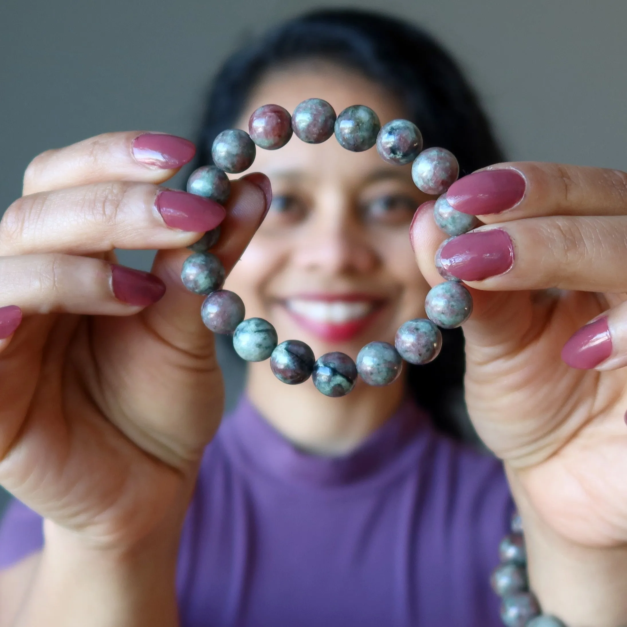 Garnet Bracelet Secrets of Ancient Far West Red Green Gems