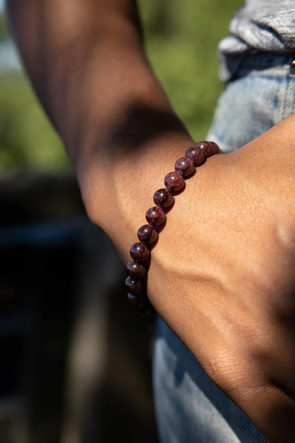 Garnet Natural Gemstone Bracelet