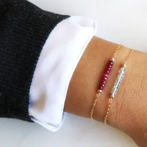 Gemstone Birthstone Bracelet - CG292B. Starts at