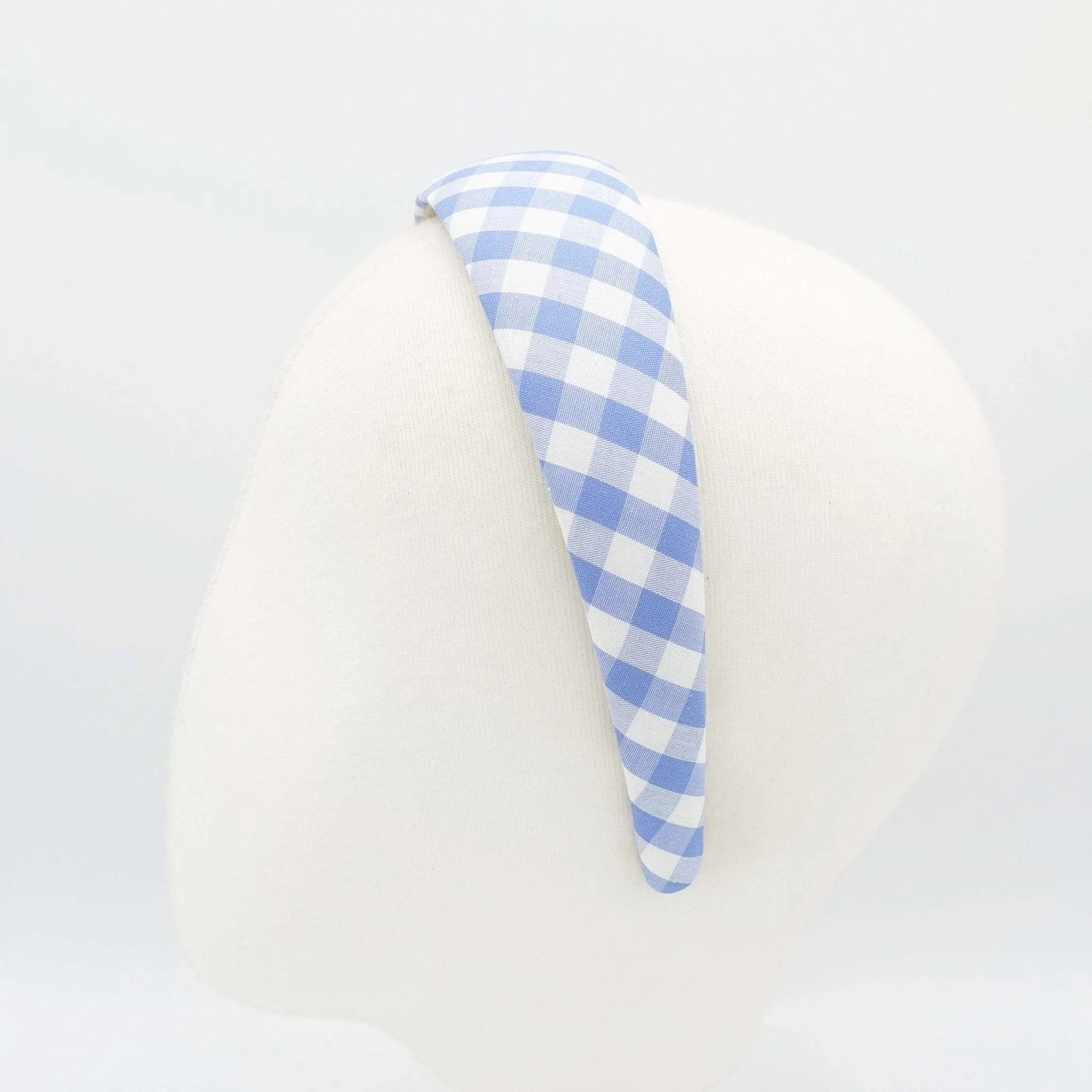 gingham check headband lightly padded hairband casual hair accessory for women