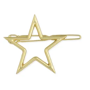 Gold Metal Star Barrette