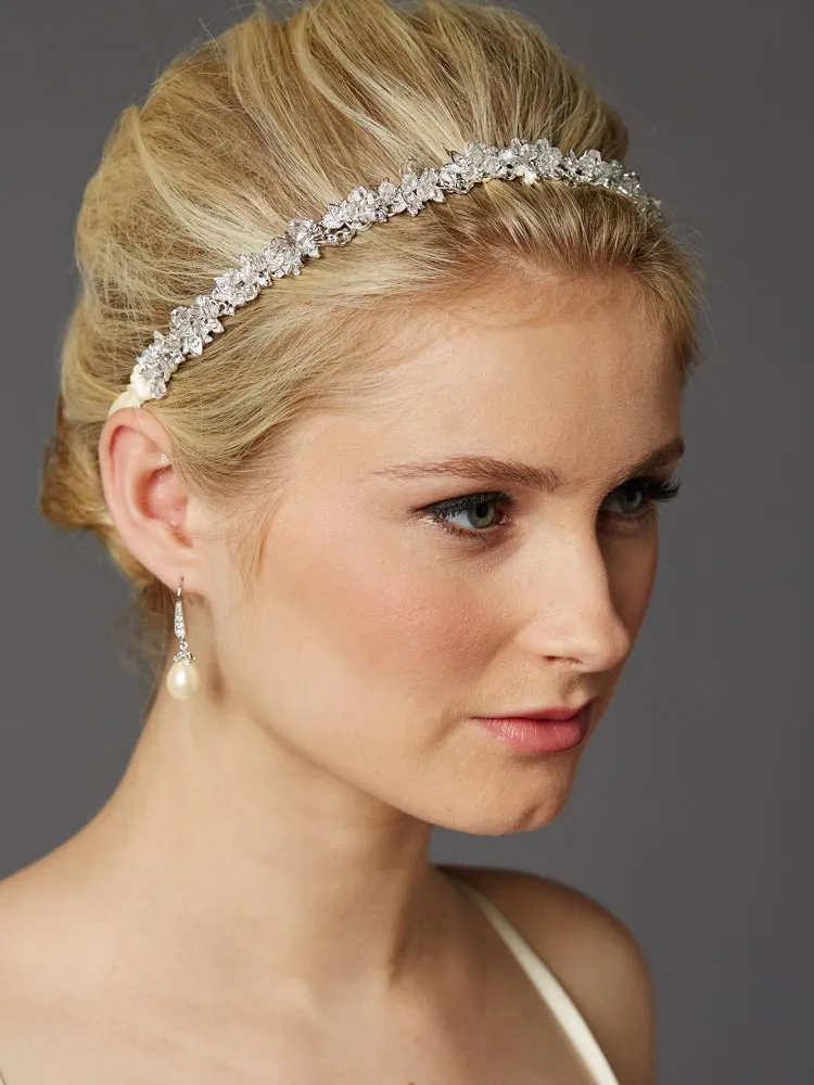 Gorgeous Hand-wired Slinder Crystal Cluster Bridal Headband