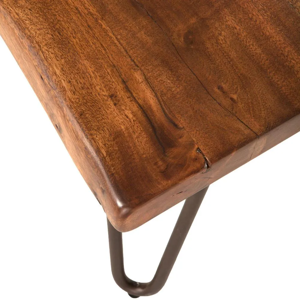 Grandby Mid-Century Modern Live-Edge Coffee Table