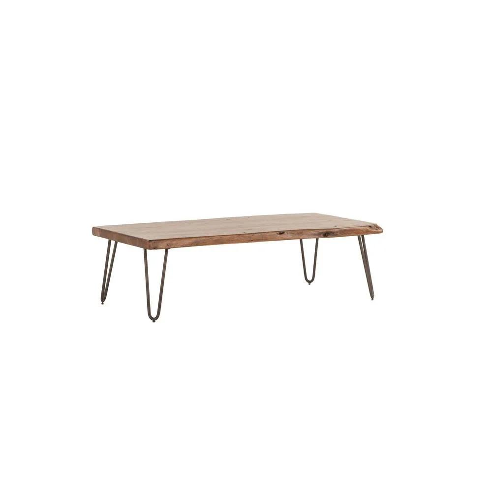 Grandby Mid-Century Modern Live-Edge Coffee Table