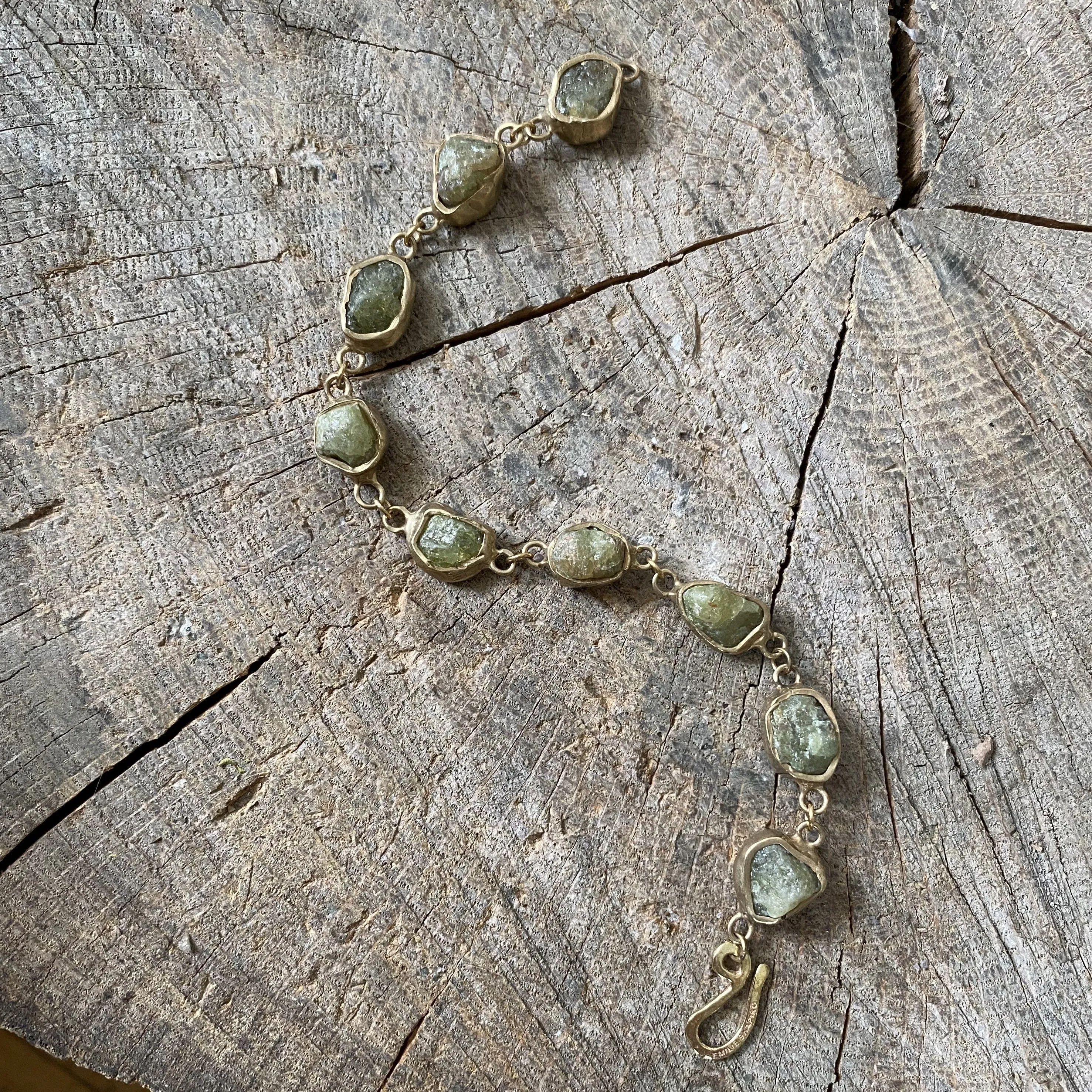 Guardian Path Bracelet (Green Garnet)