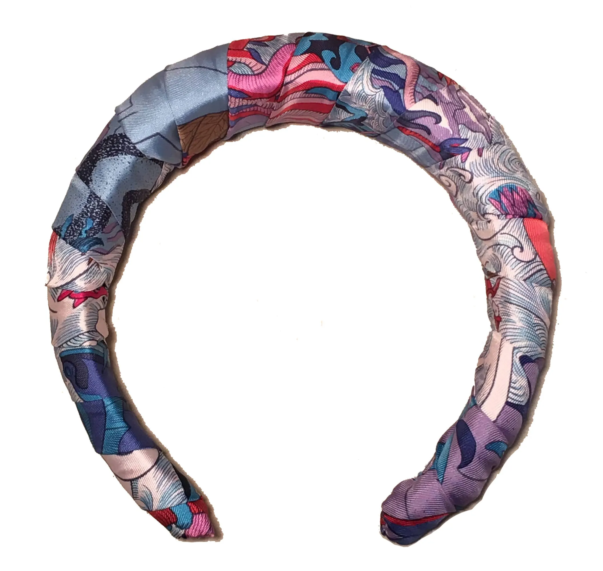 Hermes Cosmographia Silk Scarf Padded Headband