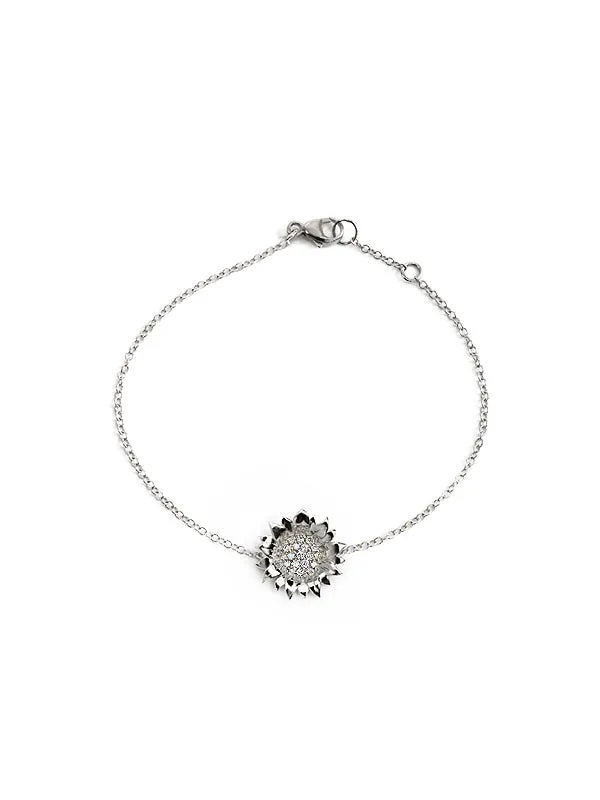 Hope Pavé Sunflower Bracelet