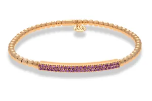 Hulchi Belluni ‘Tresore’ Pink Sapphire Bar Stretch Bracelet (21348pi)