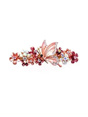 Kairangi Hair Clips for Women Girls Barrette Hair Clips for Women Hair Accessories for Women Butterfly Clips for Women Red French Barrette Hair Clips for Women and Girls Gift For Women & Girls