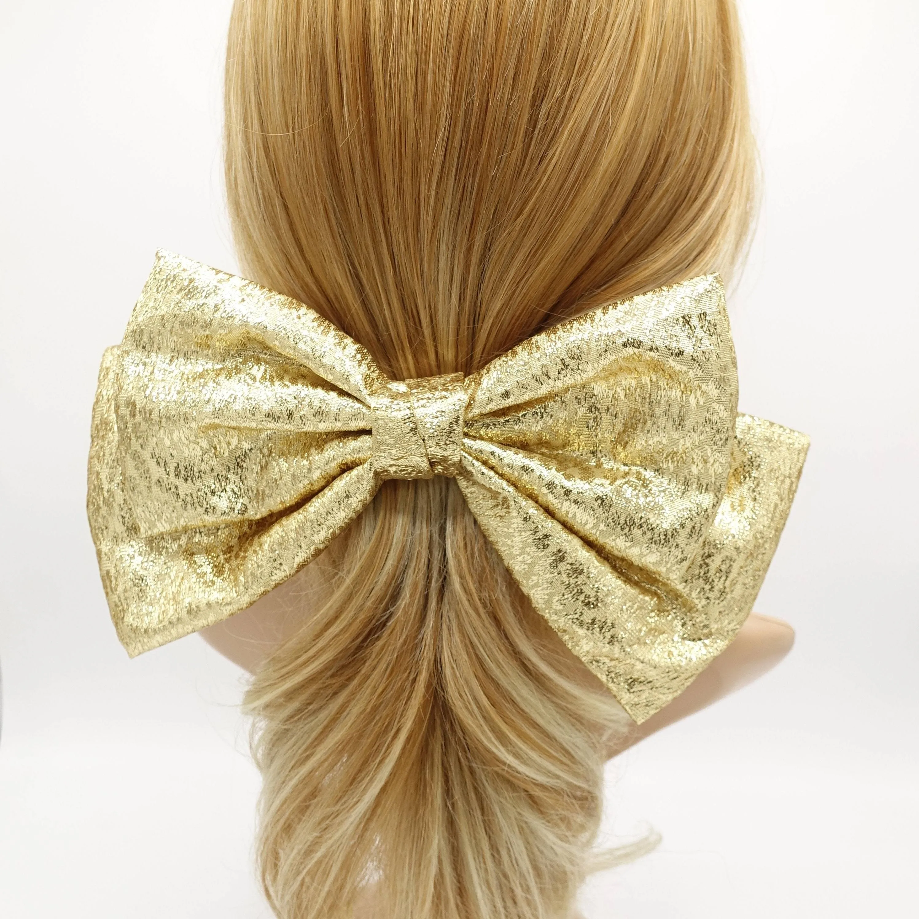 lame hair bow event hair bow for a women