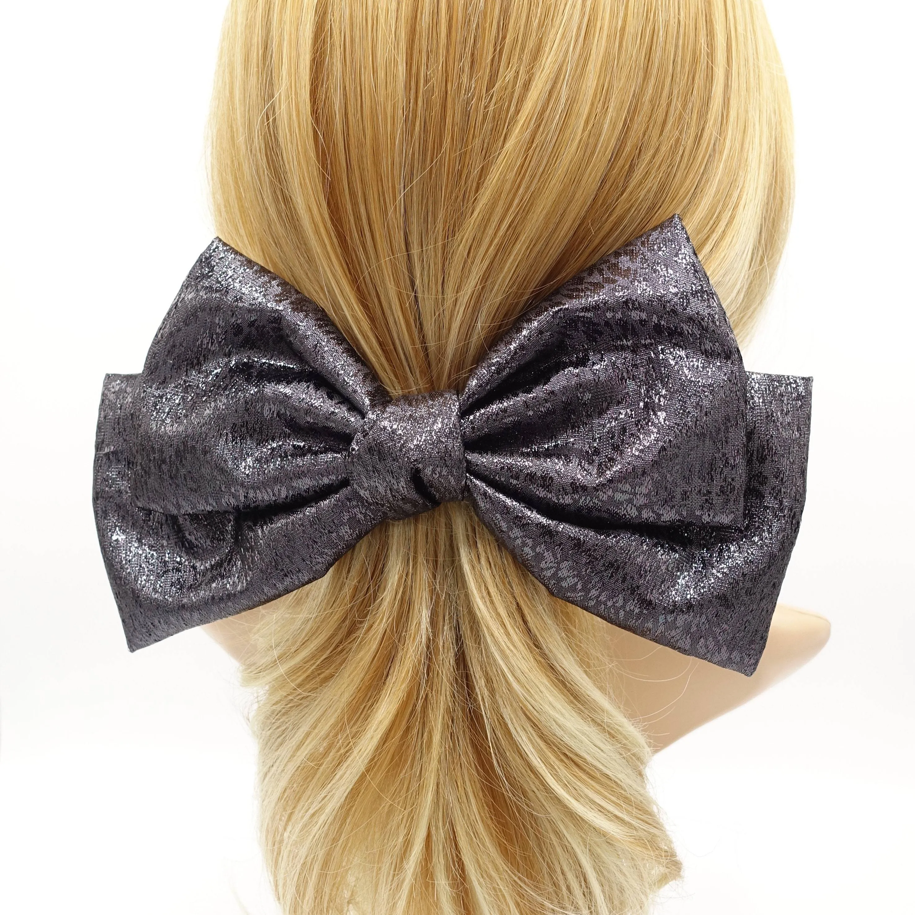 lame hair bow event hair bow for a women