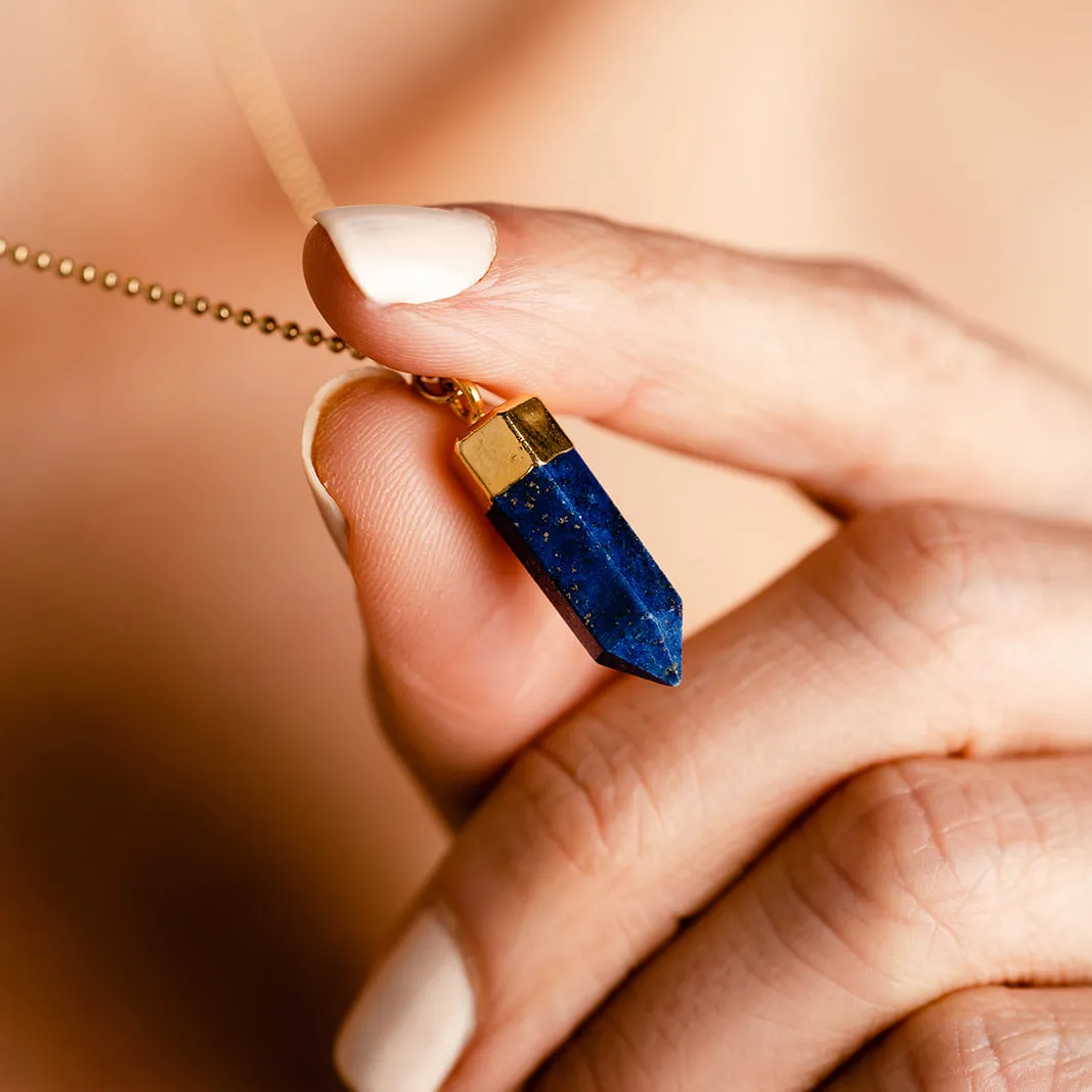 Lapis Mini Point Necklace