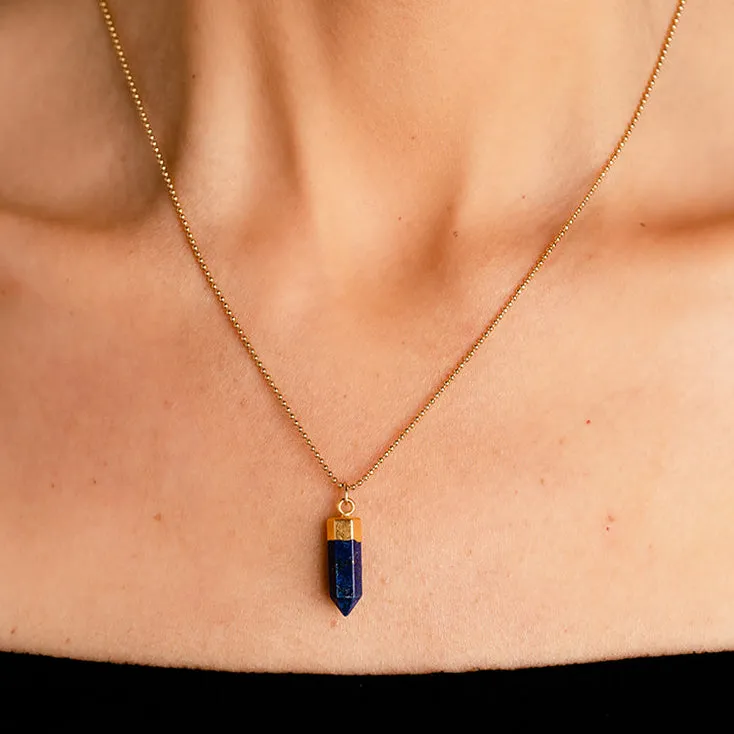 Lapis Mini Point Necklace