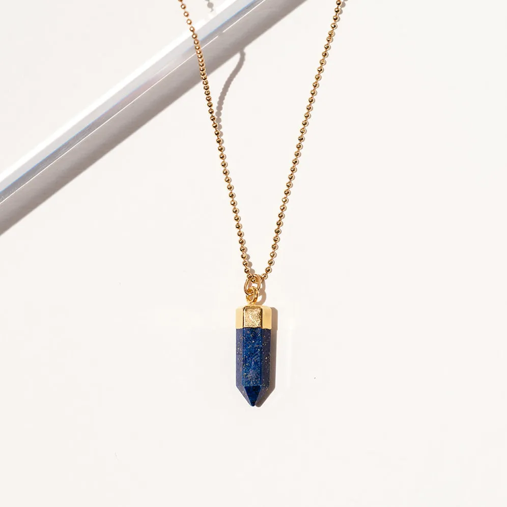 Lapis Mini Point Necklace