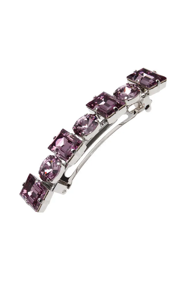 Large Sienna Crystal Barrette