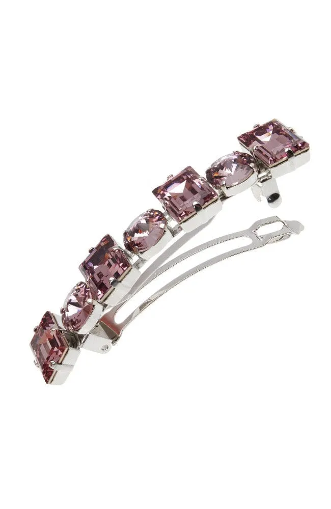 Large Sienna Crystal Barrette