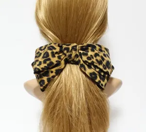 Leopard print big bow barrette sexy floppy hair bow barrette