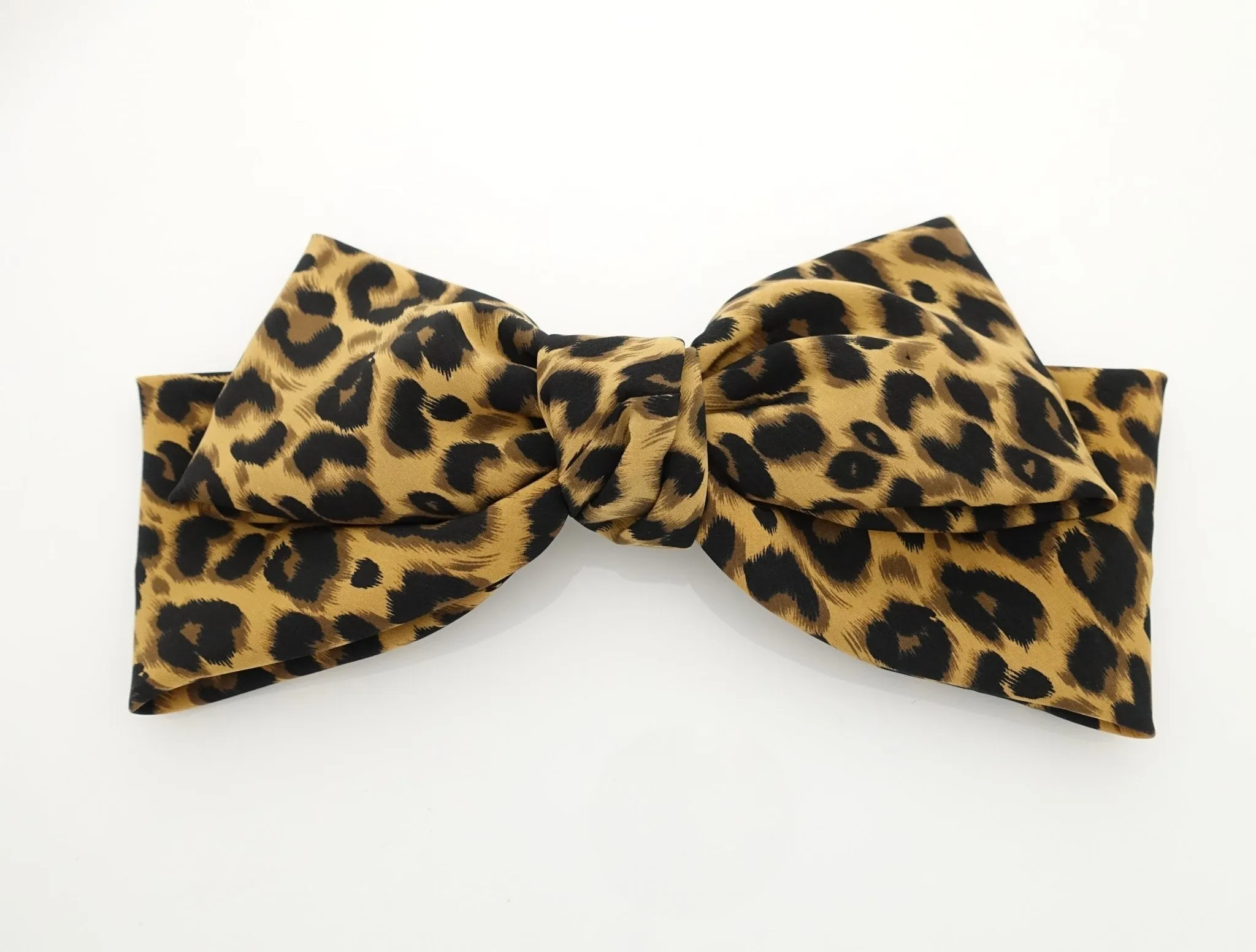 Leopard print big bow barrette sexy floppy hair bow barrette