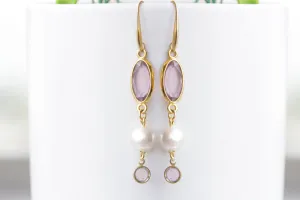 LIGHT AMETHYST EARRINGS