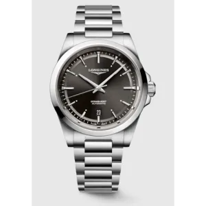 Longines Conquest Black Dial Steel Bracelet 41mm