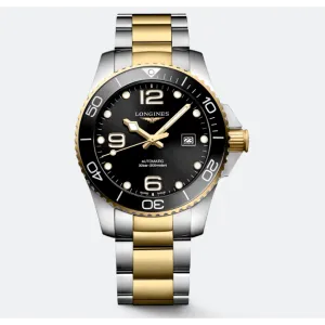 Longines Hydroconquest Two-Tone Black Dial 43mm Automatic