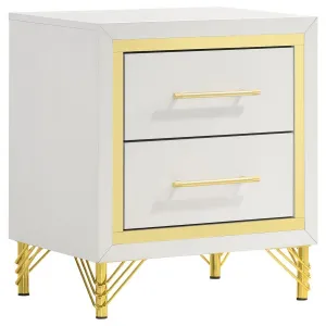 Lucia - 2-Drawer Nightstand - White