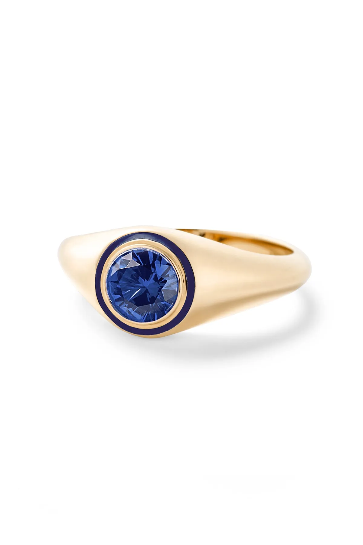 Madison Round Bezel Signet Ring