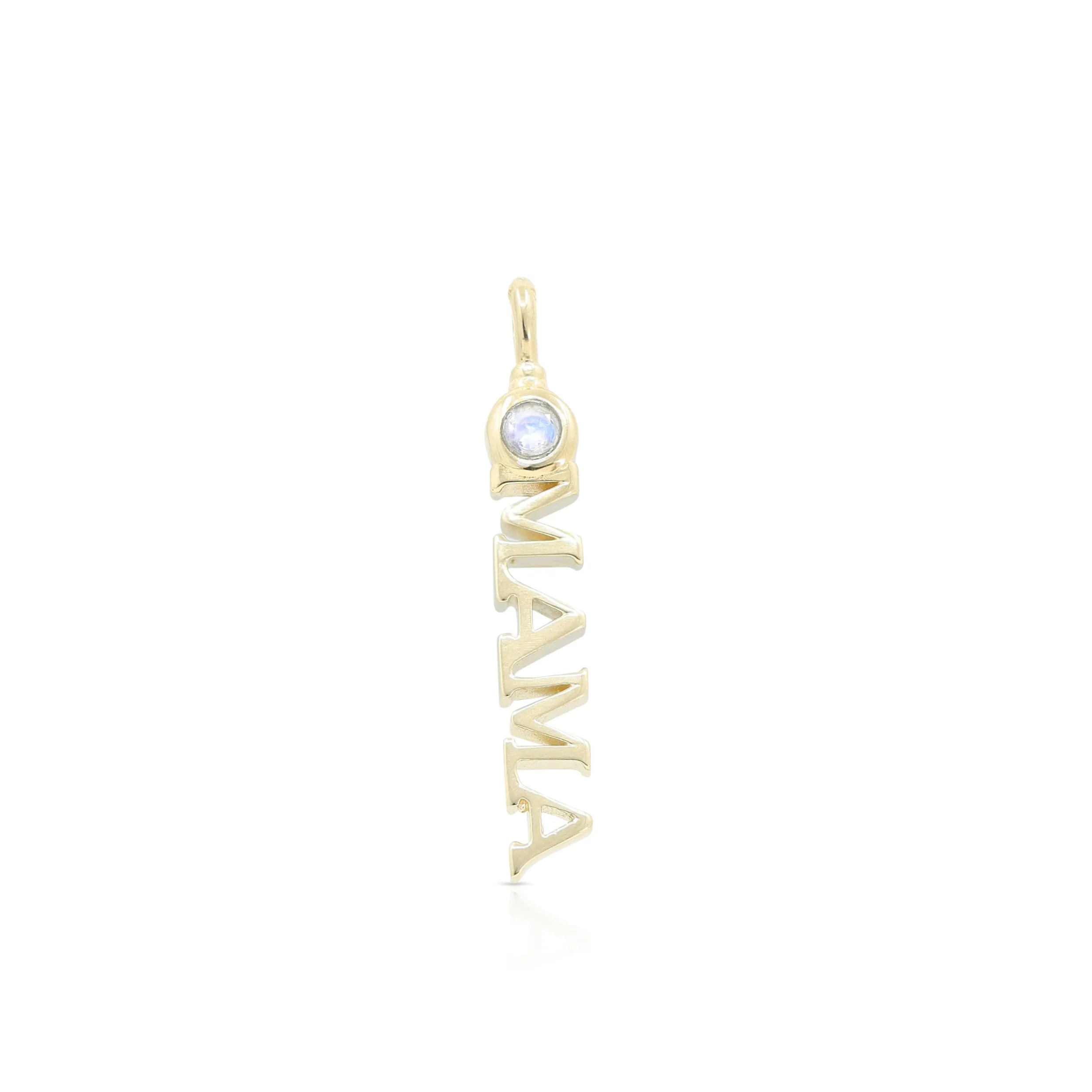 MAMA Moonstone Gold Charm