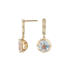 Memphis Bubble Round Bar Drop Earrings