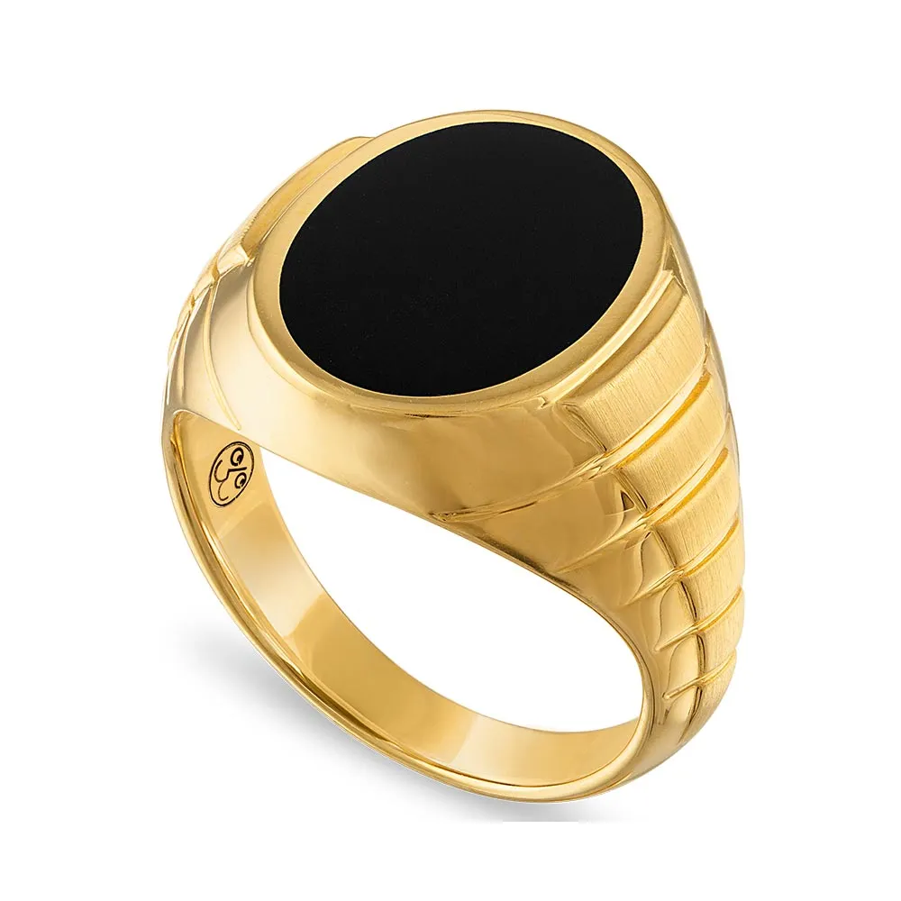 Men's Onyx Signet Ring