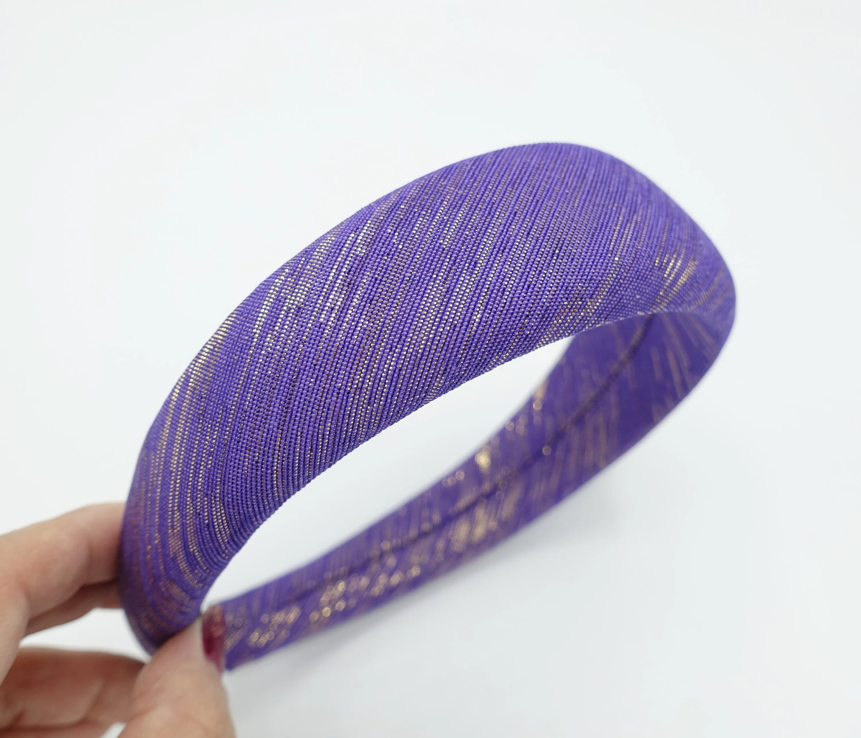 metallic bling headband padded stylish fashion hairband for women