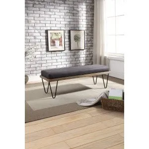 Metallo Collection Minimalist Hairpin Bench