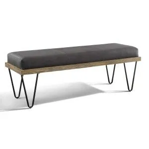 Metallo Collection Minimalist Hairpin Bench