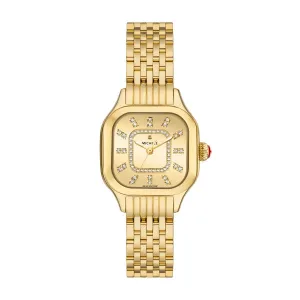 Michele Meggie 18K Yellow Gold Plated Stainless Steel 29mm Watch