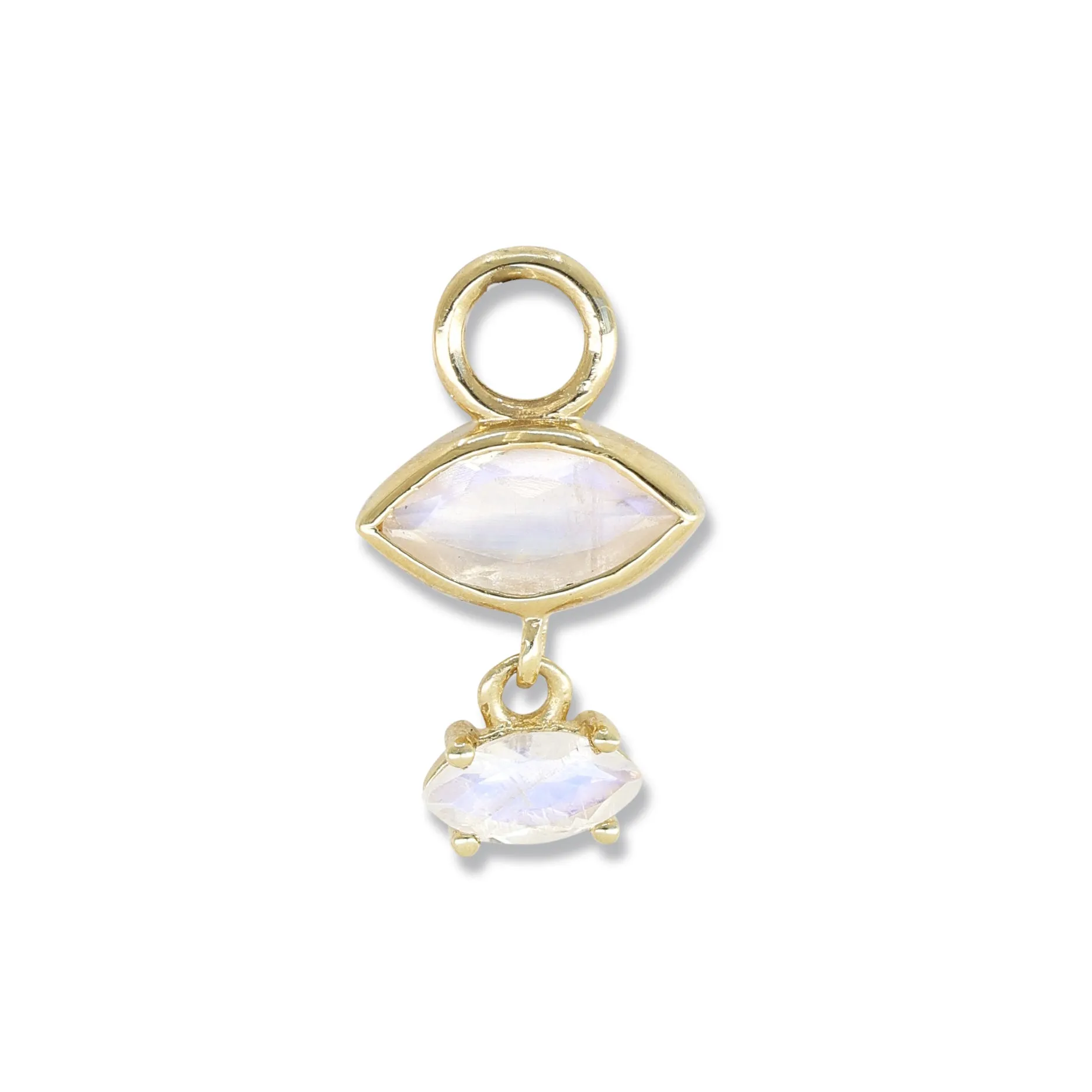 Mila Moonstone Gold Charm