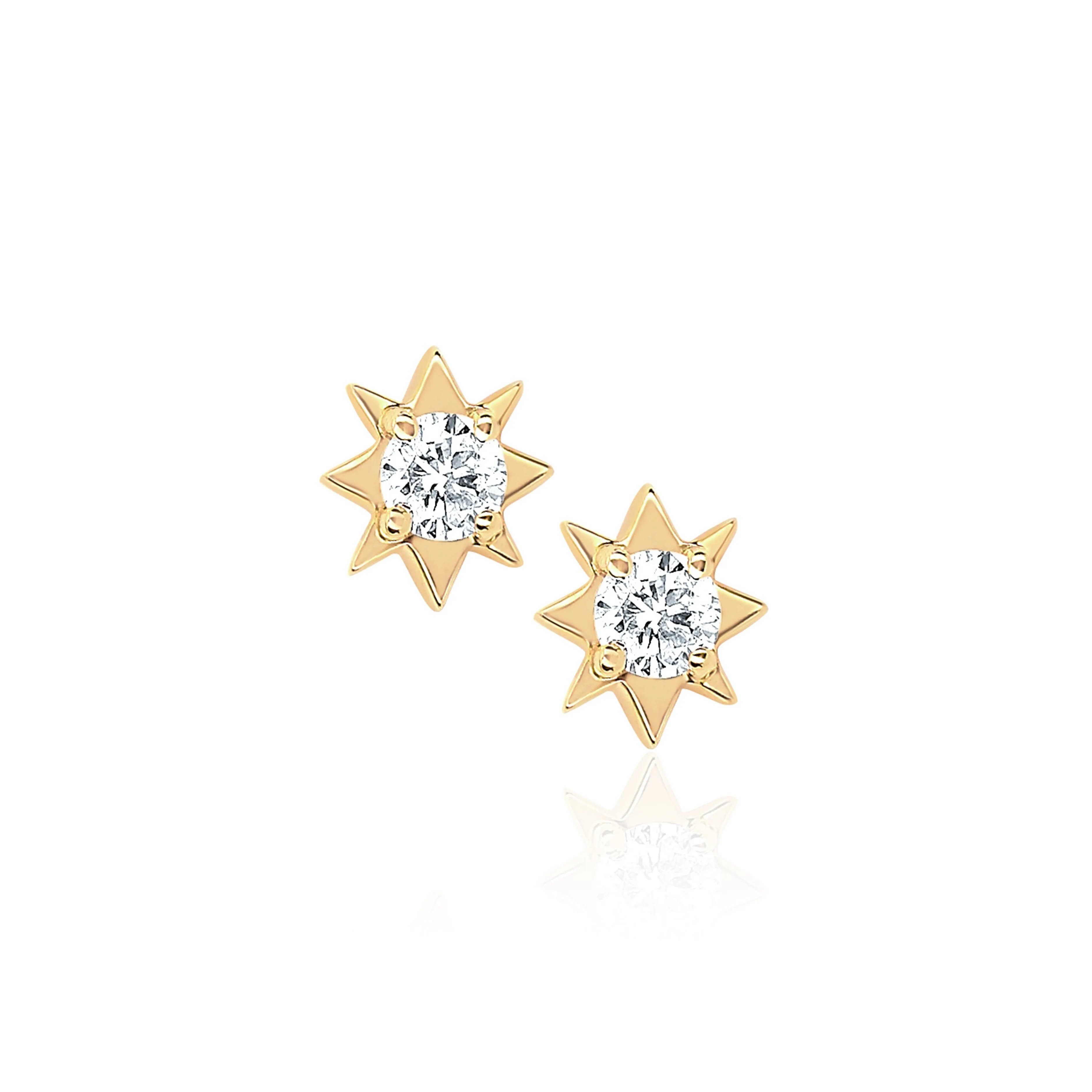 Mini North Star Diamond Studs