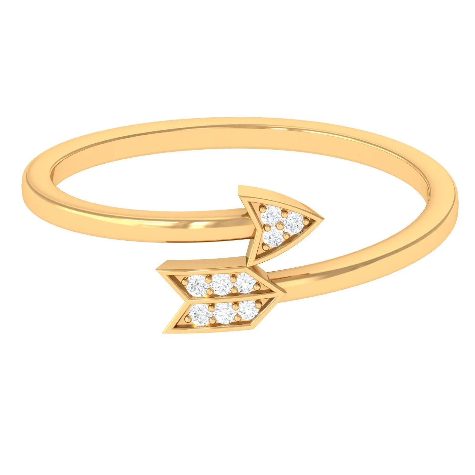 Minimal Cubic Zirconia Arrow Promise Ring