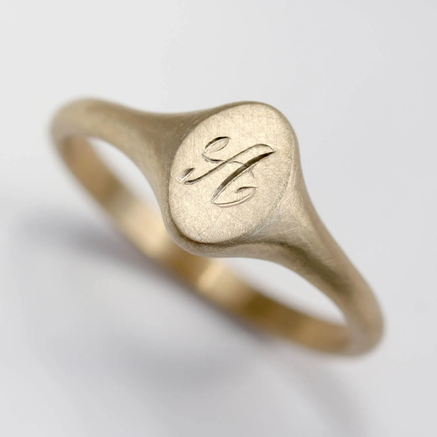 Monogram Oval Signet Ring