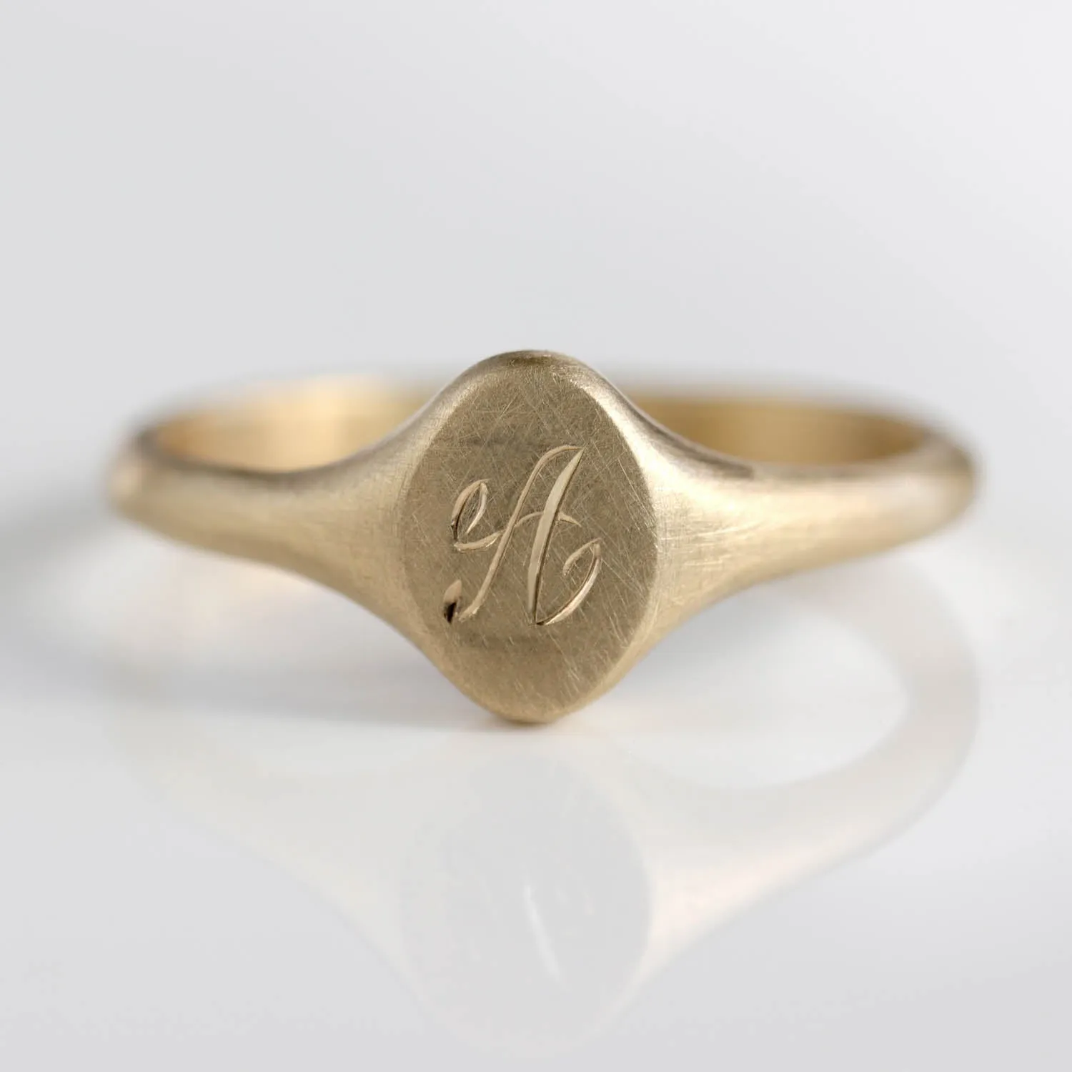 Monogram Oval Signet Ring