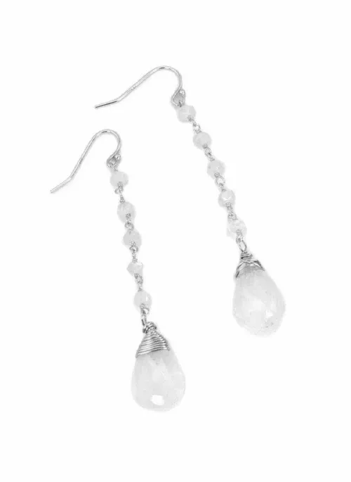 Moonstone Teardrop Earrings