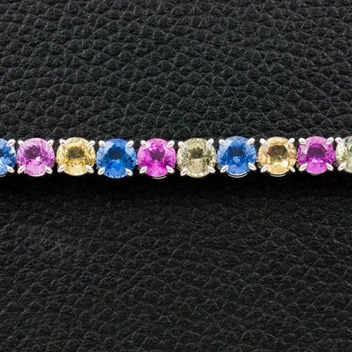 Multi-color Sapphire Bracelet