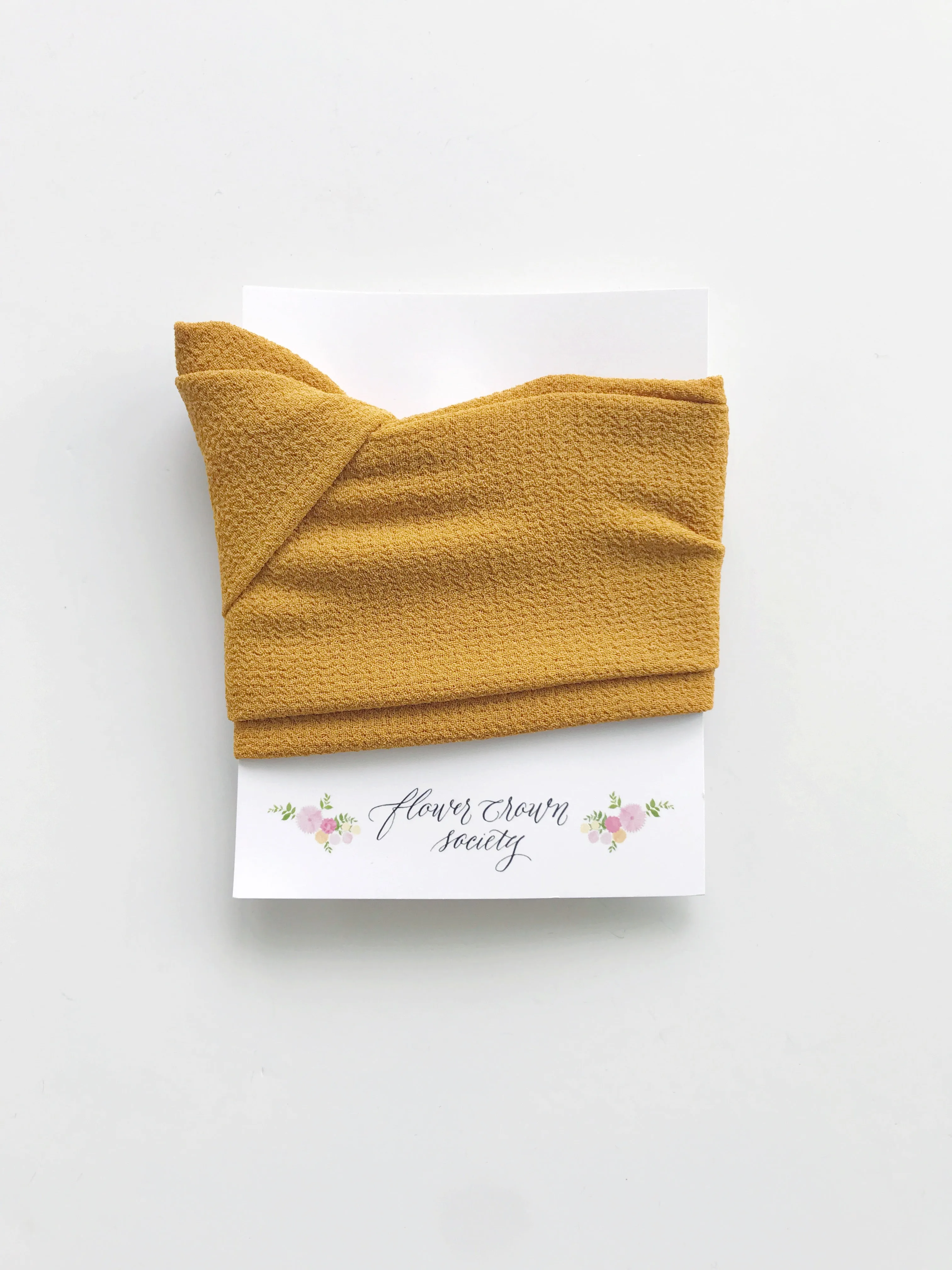 Mustard Yellow Head Wrap