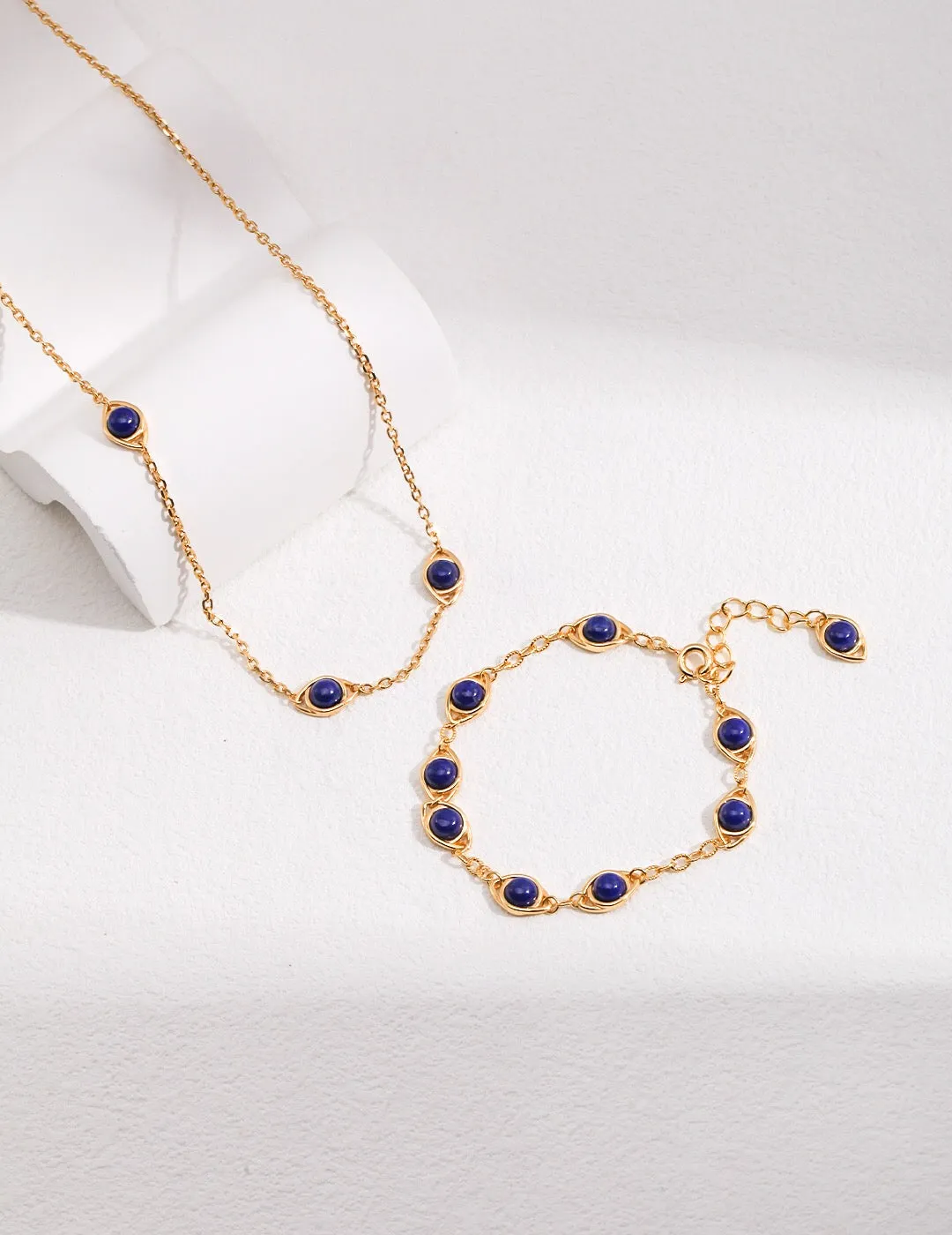 Natural Tiger Eye / lapis lazuli Stone Necklace