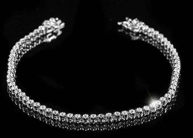 Nelly Round Bezel Tennis Bracelet - 7in | 5ct