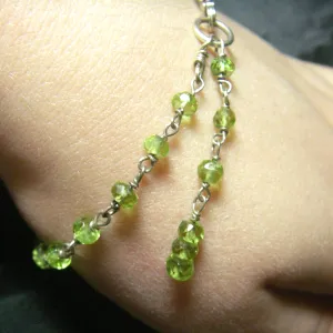 New Peridot & Sterling Silver Bracelet