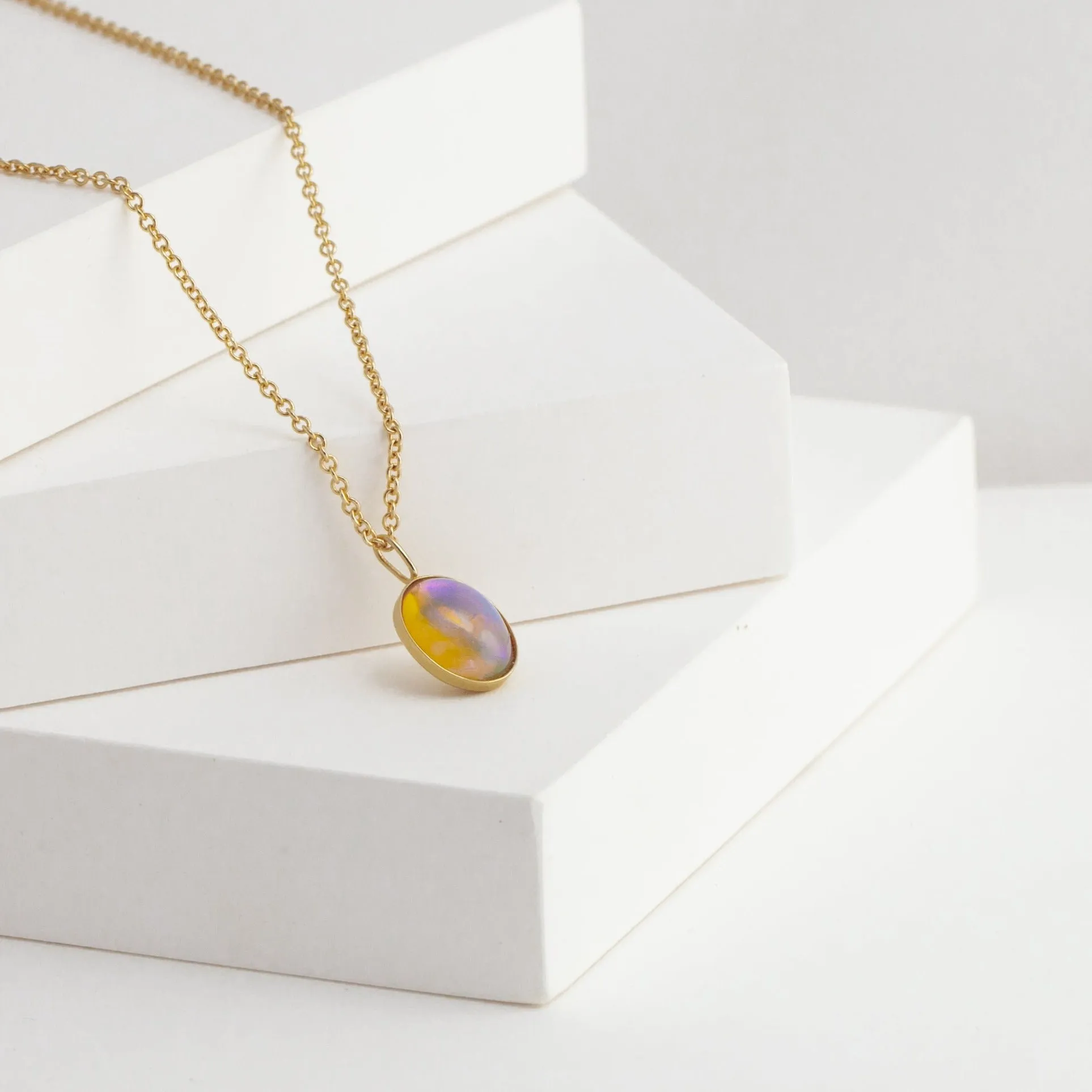 Octavia opal necklace