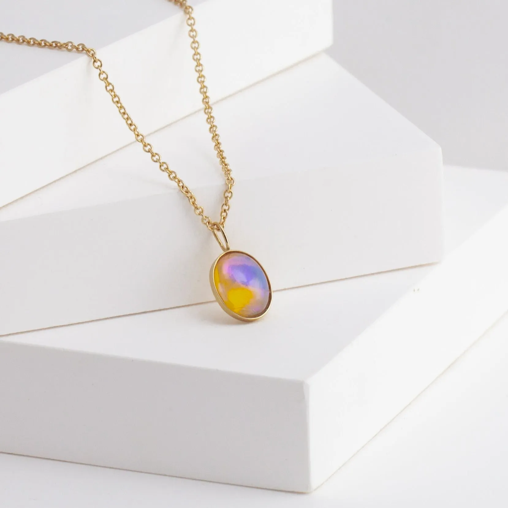 Octavia opal necklace