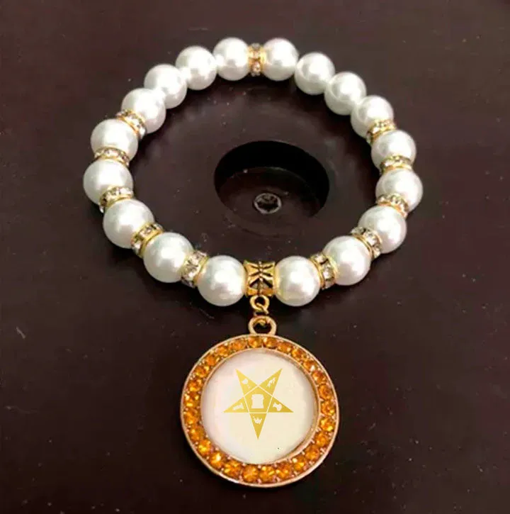 OES Bracelet - Gold and White