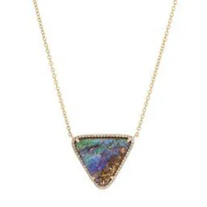 Opal Triangle Necklace