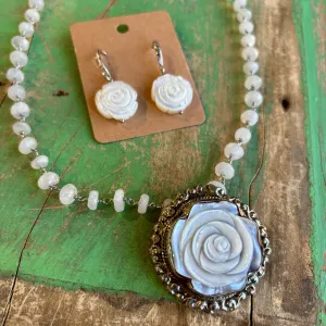 Our Lady’s Rose Necklace or Earrings